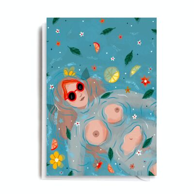 Greeting Card - MAX119 WATER GIRL