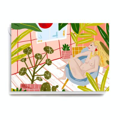 Greeting Card - MAX123 PLANT GIRL