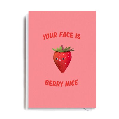 Greeting Card - MEL106 BERRY NICE FACE