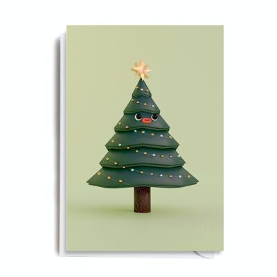 Cartolina d'auguri - MEL117 ALBERO DI NATALE