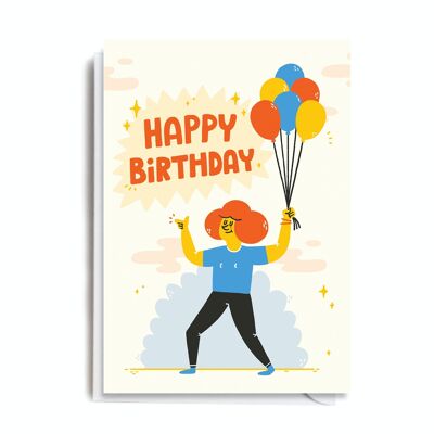Greeting Card - MJ105 BIRTHDAY BALLOONS