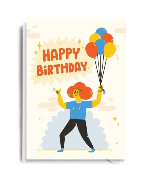 Birthday Balloons Card