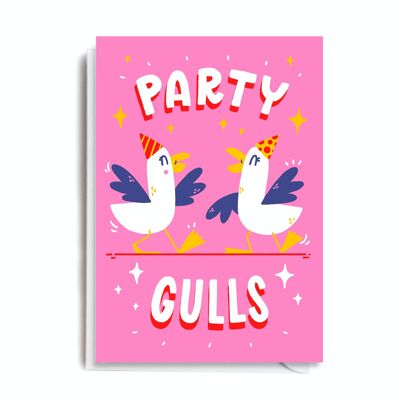 Greeting Card - MJ112 PARTY GULLS