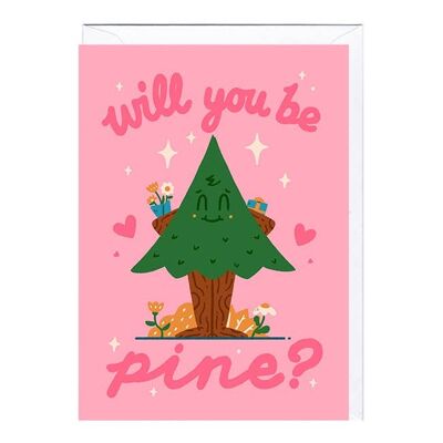 BE PINE Card