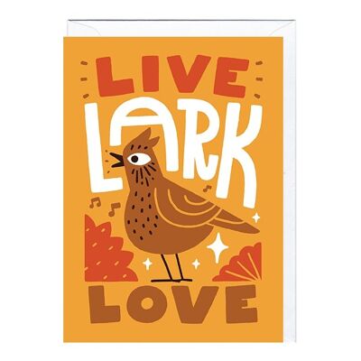 Tarjeta de felicitación - MJ125 LIVE LARK LOVE