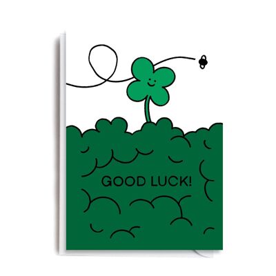 Viel Glück-Klee-Karte
