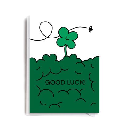 Viel Glück-Klee-Karte