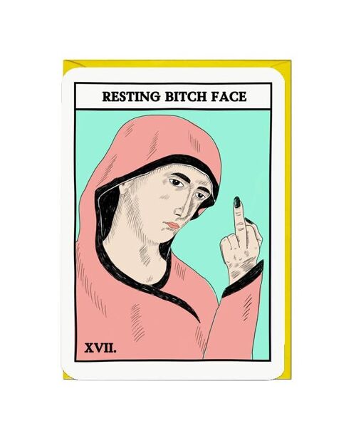 BITCH FACE TAROT Card