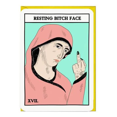 BITCH FACE TAROT Card
