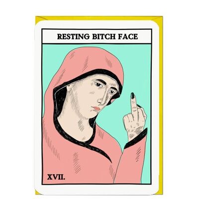 BITCH FACE TAROT Card