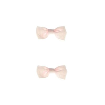 2-pack bows with clip - Pastel Pink