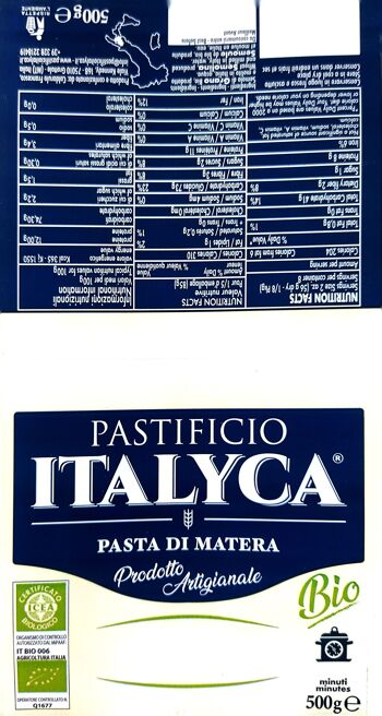 FUSILLI ARTISAN PÂTES BIOLOGIQUES 100% MADE IN ITALY 3