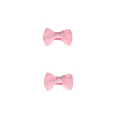 2-pack hair bows with clip - Pink