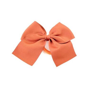 Hair bow with rubber - 11 X 9 cm - Tile