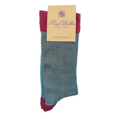 MissGinebro-Rubi Low Cane Spike Socke