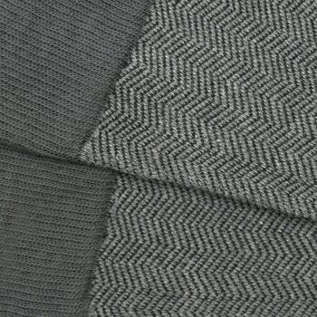 MissGrey-Grey (Anthracite) Low Cane Herringbone Sock 3