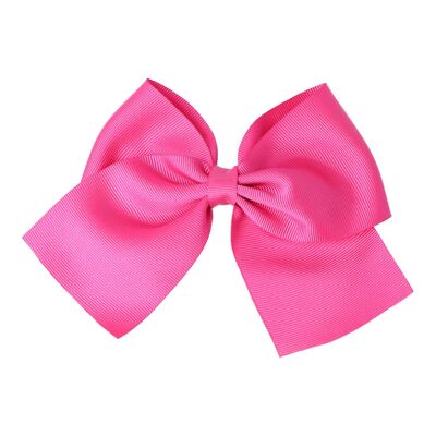 Fiocco per capelli con Clip - 11 X 9 cm- Fucsia