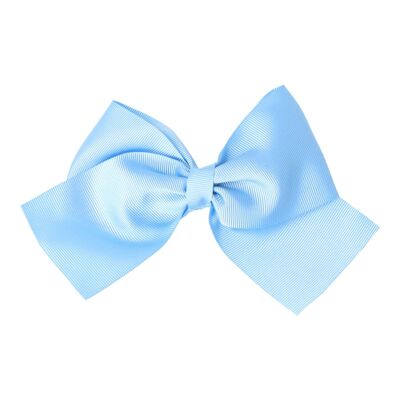 Hair bow with Clip - 11 X 9 cm - Blue France