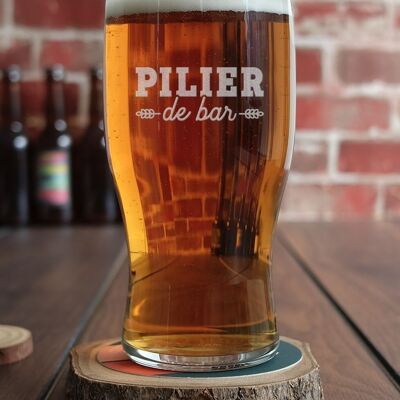 Bicchiere da birra Bar Pillar (inciso) - Rugby