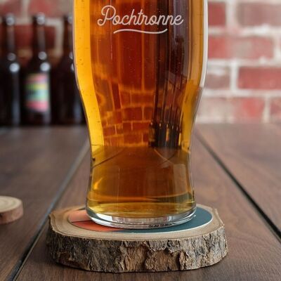 Pochtronne beer glass (engraved) - Rugby