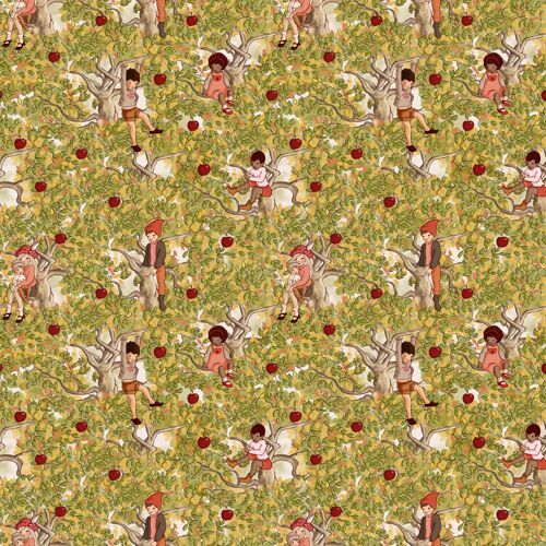 In the Apple Trees Organic Cotton Fabric