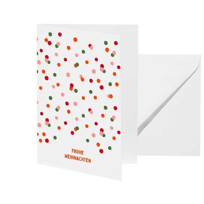 Greeting Card "Merry Christmas Confetti"