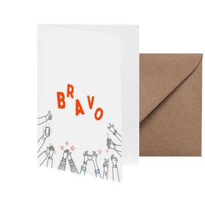 Biglietto d'auguri "BRAVO"