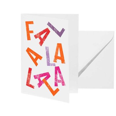 Greeting card "Falala"