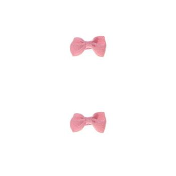 Lot de 2 nœuds à cheveux avec clip - Rose pâle 1