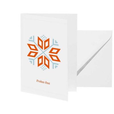 Greeting card "Happy Holidays Star"