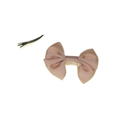 Hair bow with Clip - 7 X 6 cm- Camel