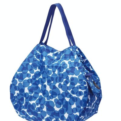 Shupatto Compact Foldable Japanese Shopping Bag Size M - UMI (Ocean)