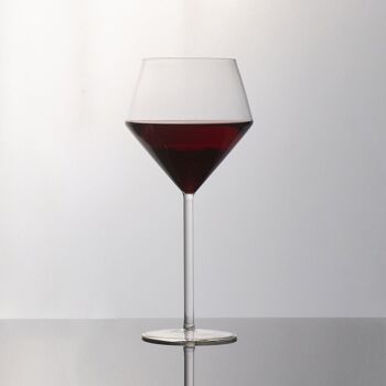 Grand verre à vin rouge en genévrier / Lot de 2 1