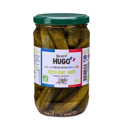 ORGANIC & FRENCH SWEET AND SOUR PICKLES 72CL