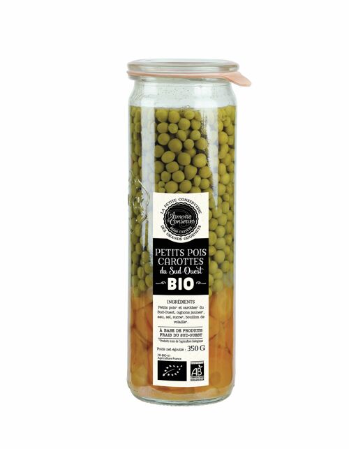 Petits pois carottes Bio 350g