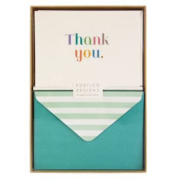 Carte de note en boîte - Merci 1