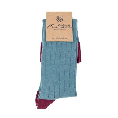 Miss Ginebro-Rubi Ribbed High Cane Sock