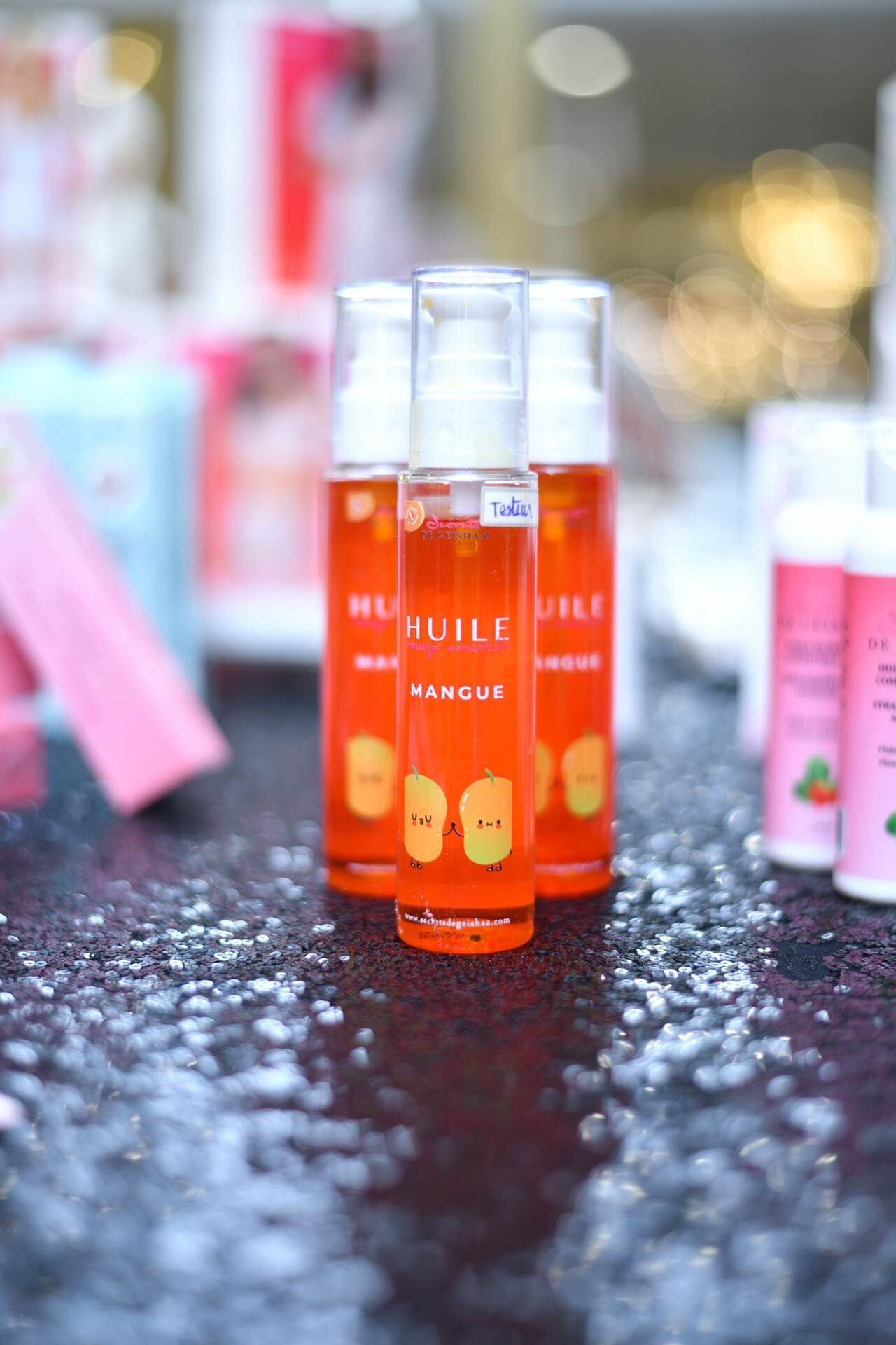 Olio di massaggio commestibile e chauffante - Secrets de Geishaa