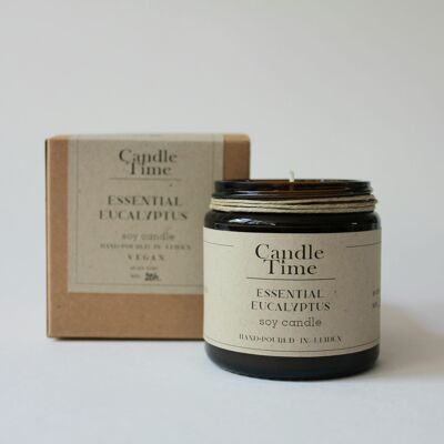 Scented soy candle - Essential Eucalyptus