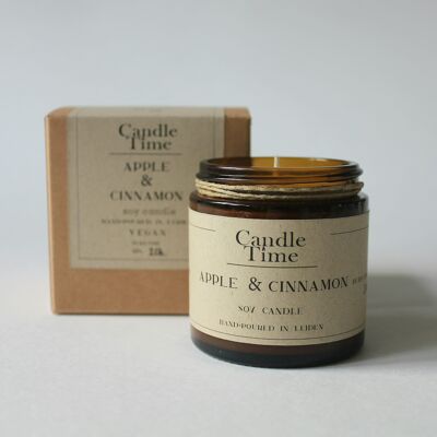 Scented soy candle - Apple & Cinnamon