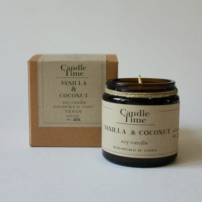 Scented soy candle - Vanilla & Coconut