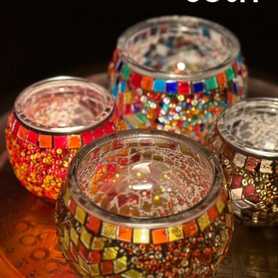 Colorful Medina Tealight Holders