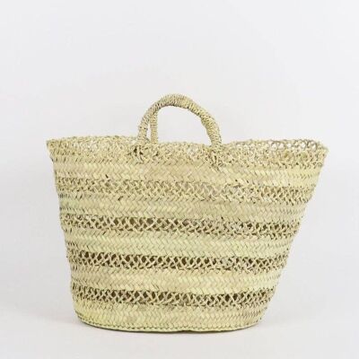 Cesta francesa de paja Dentelle - Tote de playa