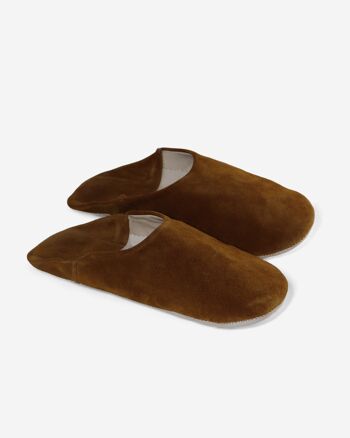 Collection Confort Marocain : Chaussons En Cuir Artisanal Simple 6