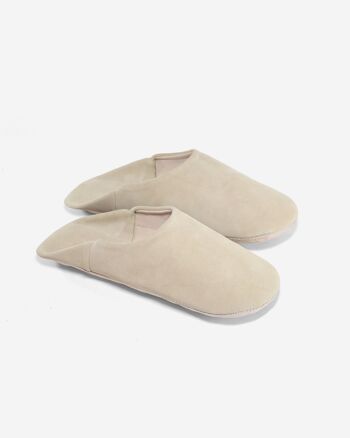 Collection Confort Marocain : Chaussons En Cuir Artisanal Simple 7