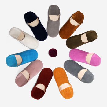 Collection Confort Marocain : Chaussons En Cuir Artisanal Simple 8