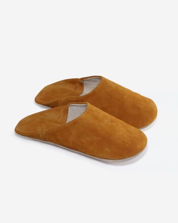 Collection Confort Marocain : Chaussons En Cuir Artisanal Simple 12