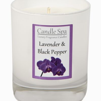 Lavender & Black Pepper Luxury Candle in 20cl Tumbler