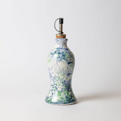 Ceramic oil can 300 ml / Blue - ARRECIFE