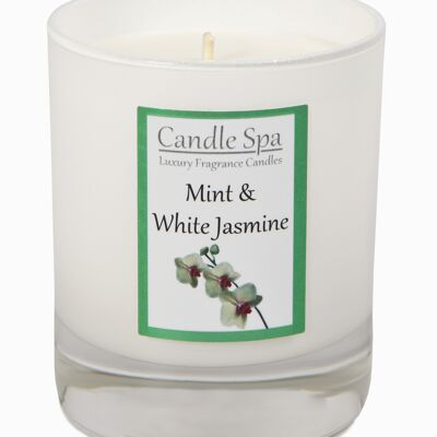 Mint & White Jasmine Luxury Candle in 20cl Tumbler